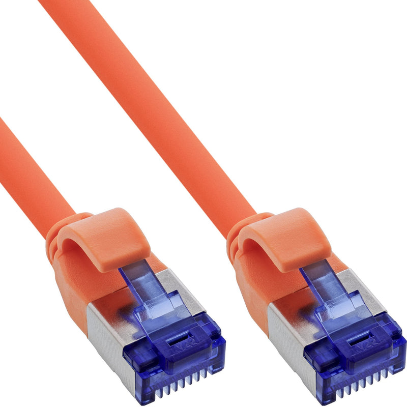 Inline® Network Cable Slim, CAT.6A, S/FTP, Tpe (lszh) Flexible, PoE, Orange, 7.5M