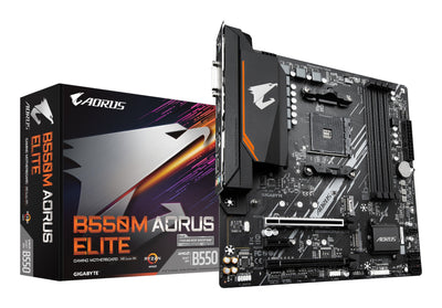 Gigabyte Motherboard AM4 B550M Aorus Elite M-atx/4XDDR4/4XSATA6/1x USB 3.2/1x USB 2.0 GAB55MAEL-00-G — image 1