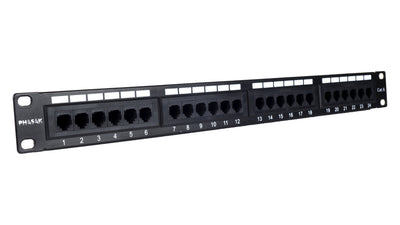 Phasak Patch Panel 19 CAT.6 UTP RJ45 Dual 1U — image 1