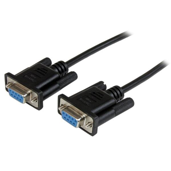 StarTech Cable Serie RS232 DB9 H/H 2M Black SCNM9FF2MBK