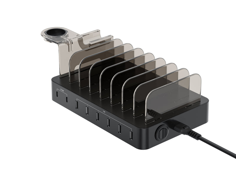 Conceptronic Charger 8 Ports 75W, 2x USB-C / 6x USB-A Pd Desktop