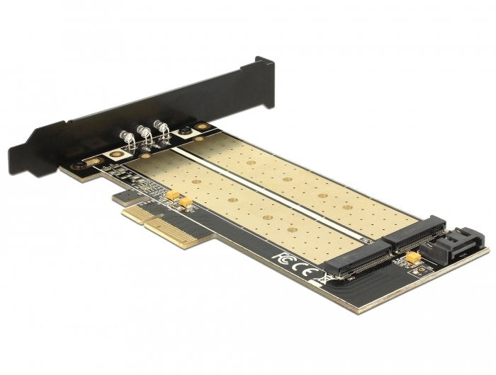 Delock Pci Express X4 Card 1 X Internal M.2 Key B + 1 X Internal NVMe M.2 Key M - Low Profile Form Factor