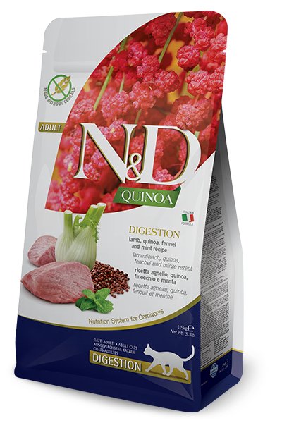 Farmina Comida Seca Gatos N&d Quinoa Digestion Lamb And Fennel 1,5KG