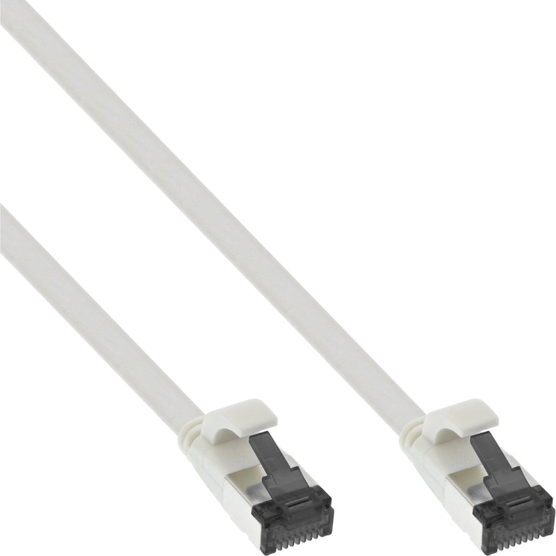 Inline Network Cable Flat , U/FTP, CAT.8.1, Tpe Libre Halógenos, White 3M