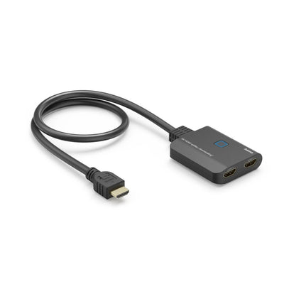 Hama Divisor HDMI 4K - 1 Input - 2 Salidas - Indicador LED - 6.55X1.6X5.55CM - Black — image 1