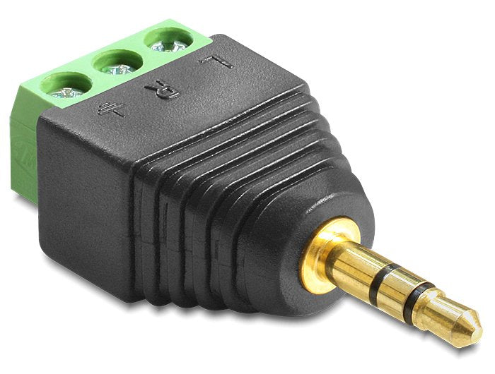 Delock Adapter Jack 3.5A 3PIN Black 65419