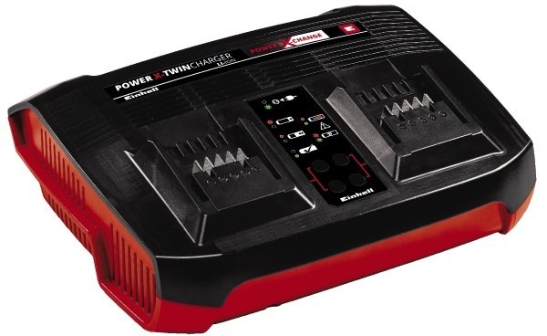 Einhell Charger Double Power-x-twincharger, Black Red 4512069