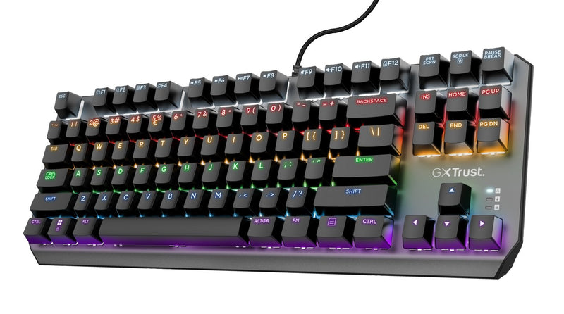Trust Keyboard Mecanico Gaming Gxt 834 Callaz Tkl Set 20 Modos Colour RGB 24407