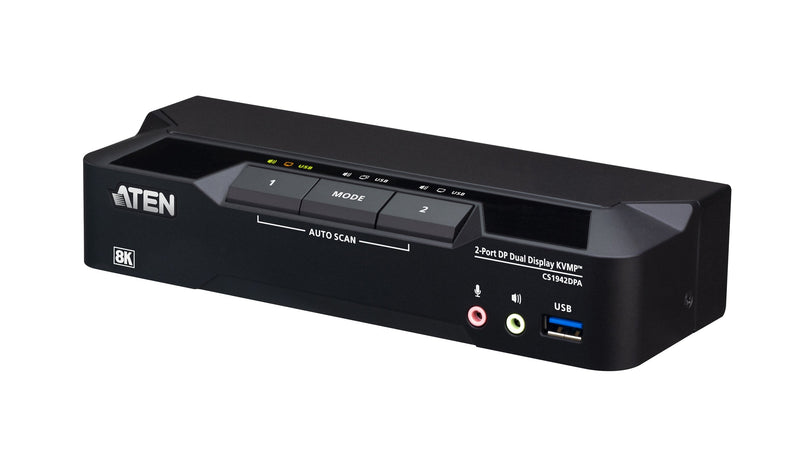 Switch Kvmp™ DisplayPort 8K Dual Display USB 3.0 2 Ports (cables Incluidos)