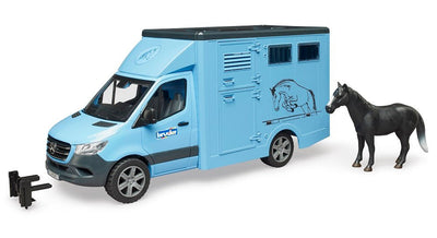 Bruder Camion Mercedes Benz Sprinter Transporte Equino. Includes 1 Caballo. 43X17X22 Cm — image 1