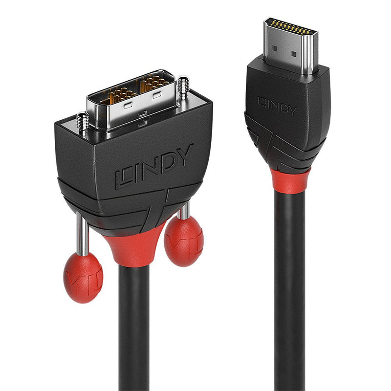 Lindy 36273 Cable 3M HDMI Type a Standard DVI-d Black