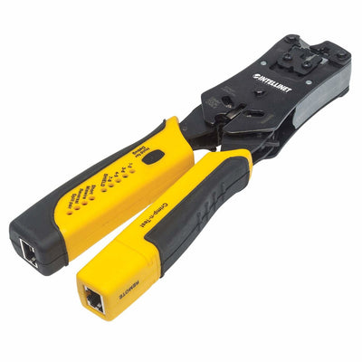 Intellinet Kit Crimpadora & Tester 780124 RJ-11/RJ-12/RJ-22/RJ-45 Black/Yellow — image 1