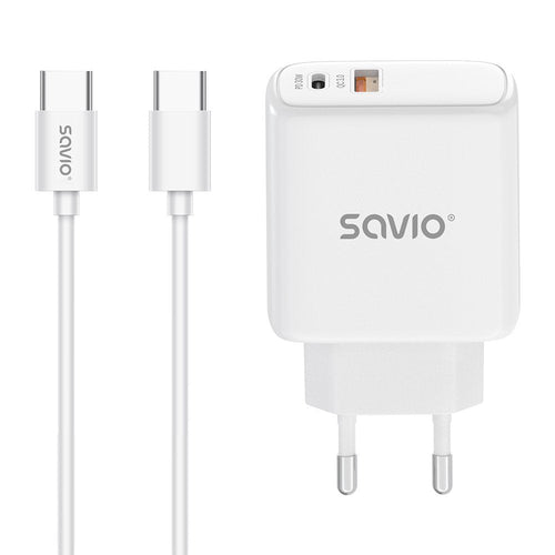 Savio LA-10 Charger Dispositivo Mobile Phone Mobile Phone Universal White USB Charging Fast — image 1