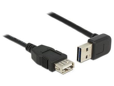 Delock 83548 Alargador Cable Easy-USB 2.0 Tipo-a Male Sesgado Hacia Arriba And Hacia Abajo USB 2.0 Tipo-a Fema — image 1