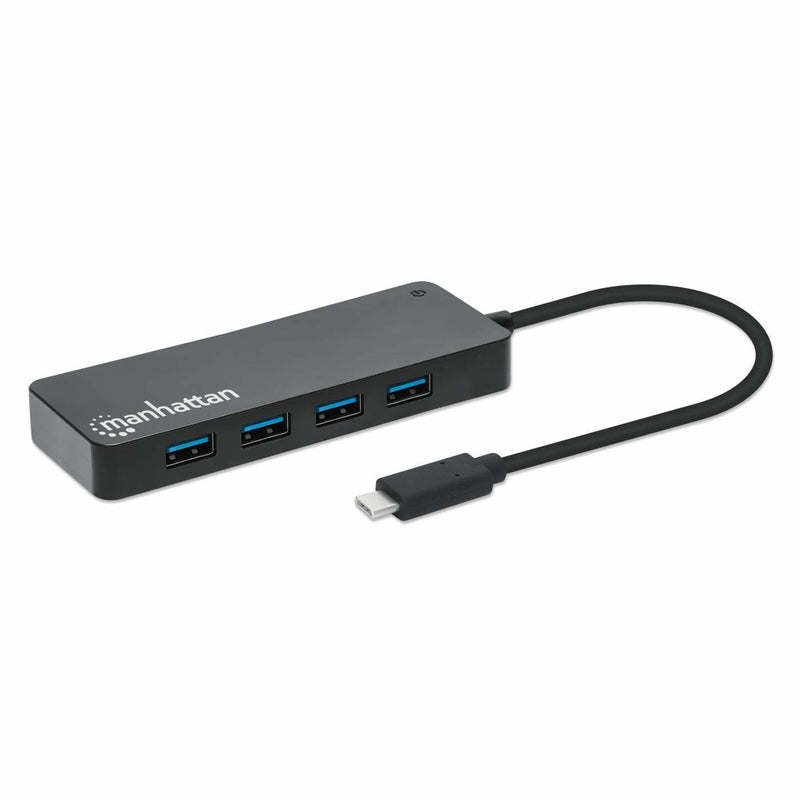 Manhattan 7-PORT USB Hub C-mecker A-hchse 5GBIT/S Schwar