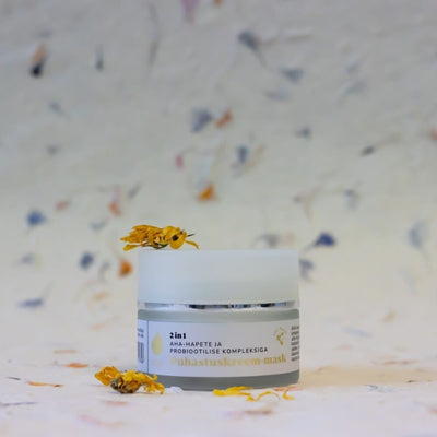 2-in-1 Cleansing Cream-Mask With 10% AHA Acids And a Probiotic Complex, 50ml