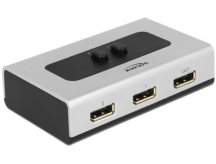 Delock 87668 Switch DisplayPort 1.4 Manual 2 Ports