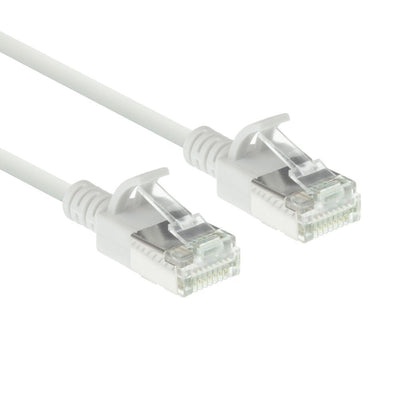 White 5 Meter Lszh U FTP CAT.6A Datacenter Slimline Patch Cable Snagless With RJ45 Connectors — image 1