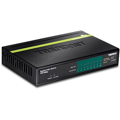 Trendnet TPE-TG82G Switch Gigabit Ethernet (10/100/1000) Black Energía Sobre Ethernet (PoE)