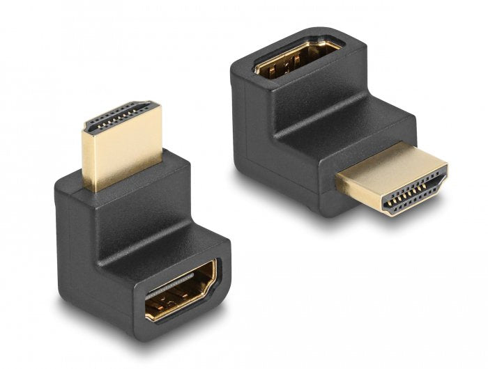 Delock High Speed HDMI With Ethernet Adapter Stecke/Female Angular 8K 60 HZ
