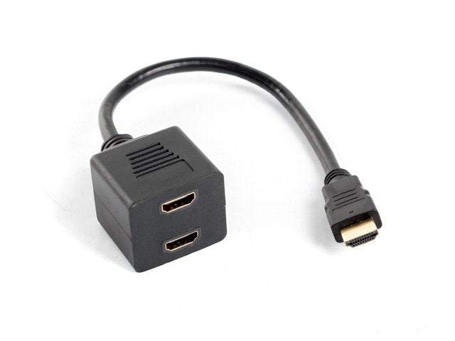 Lanberg Splitter HDMI a 2x HDMI M/H 0.25M Black AD-0019-BK