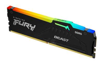 Kingston RAM 16GB DDR5-5200MT/S CL40 DIMM Mem Fury Beast Black RGB — image 1