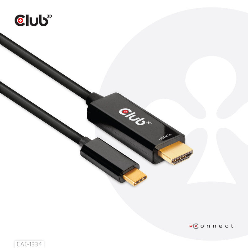 CLUB3D CAC-1334 Adapter Cable Vídeo 1,8M HDMI Type a Standard USB Type-c