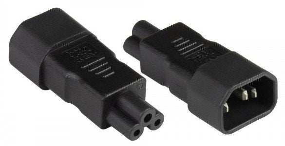 Alcasa PA-1405S Adapter Plug Eléctrico C14 C5 Black