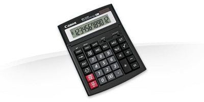 Canon WS-1210T Calculator Desktop 12 Dígitos Panel Solar Battery Black — image 1