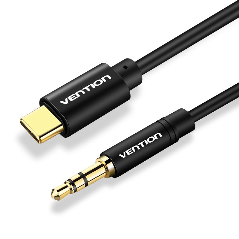 Vention Cable Converter Audio Bgabf USB Type-c Male Jack 3.5 Male 1M Black