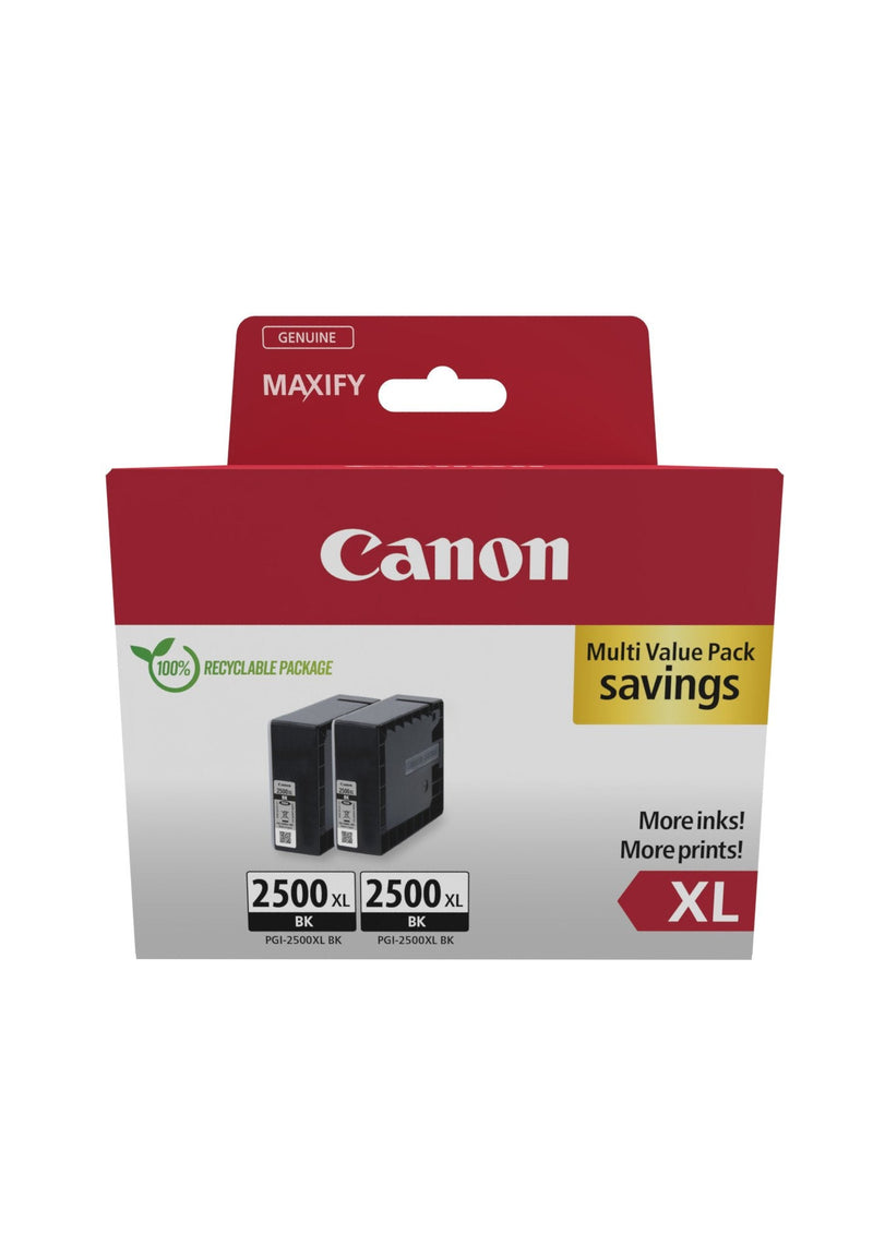 Canon PGI-2500XL Multipack 2 Cartridges Ink Originales Black - 9254B011