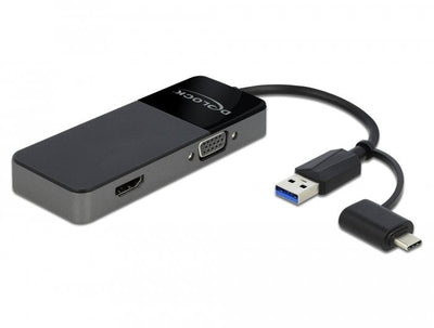Delock Adapter USB 3.0A 4K HDMI + VGA — image 1