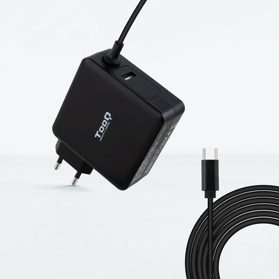 TooQ Charger Universal Laptop 90W USB-C - Compatible With Pd - Cable 1.80M — image 1