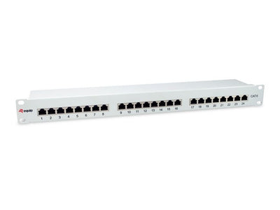 Equip Patch Panel 24x RJ45 CAT.6 19 1U Grey — image 1