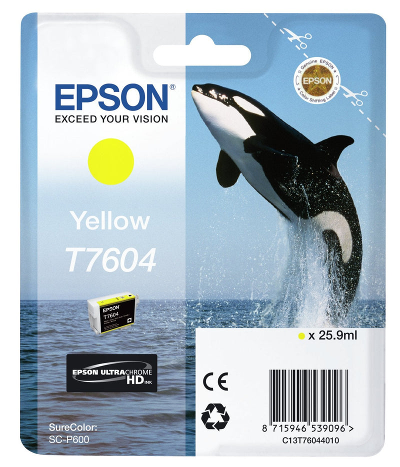 Epson Genuine Ink T760440 Yellow Supercolor P600SC-P600/ Orca Asesina