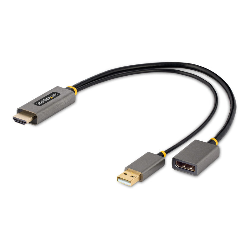 StarTech Adapter HDMI a DisplayPort - Activo - 4K 60HZ Alimentado USB - 30CM
