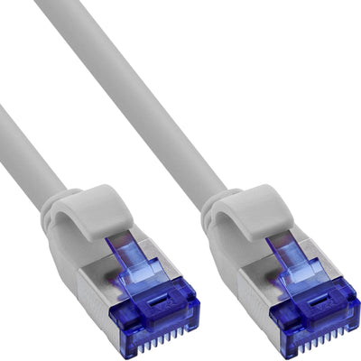 Inline® Network Cable Slim, CAT.6A, S/FTP, Tpe (lszh) Flexible, PoE, Grey 20M — image 1