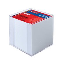 Herlitz Box Cards 9X9X9CM 700 Hojas White Transp. — image 1