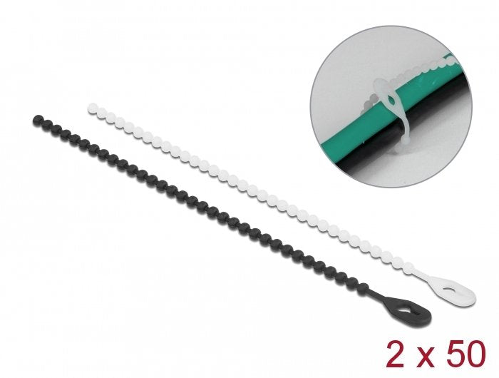 Delock Cable Ties Reutilizables L 180 X B 3,6MM 100 Pieces