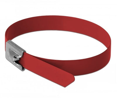 Delock Cable Ties Steel Inoxidable L 400 X B 7,9MM Red 10 Pieces — image 1