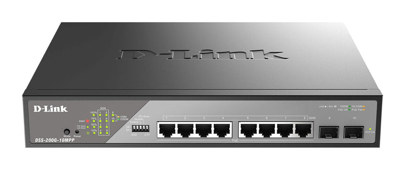 -8 X 10/100/1000Mbps 2 X Sfp 1000Mbps (242W) Switching Capacity 20Gbps Maximum Forwarding Rate 14.9MPPS Mac Ad
