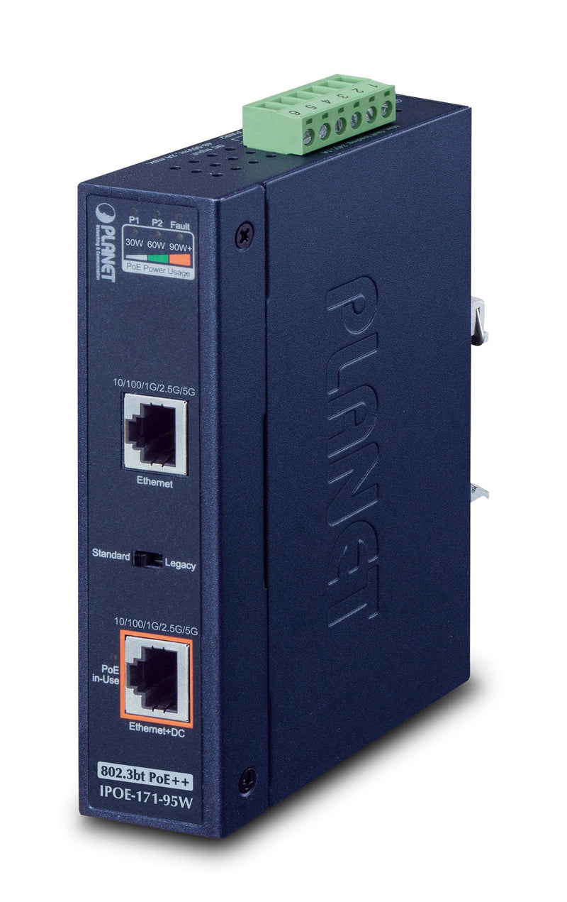 Planet IPOE-171-95W Switch Gigabit Ethernet (10/100/1000) Energía Sobre Ethernet (PoE) Blue