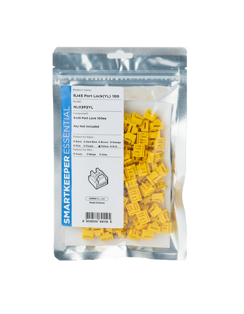 Smartkeeper Basic RJ45 Port Blocker Yellow 100 Units