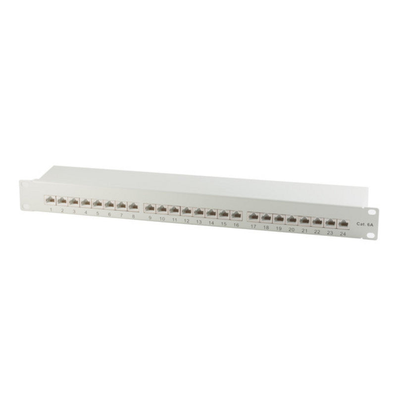 Patch Panel CAT.6A Installation Rack 48,3CM (19 ) 24 Ports Grey Claro