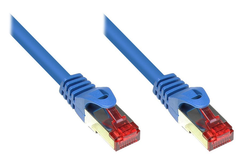 Goodconnections Network Cable With Protector Pestaña, CAT.6, S FTP, Pimf, Pvc, 250MHZ, Blue 15M,