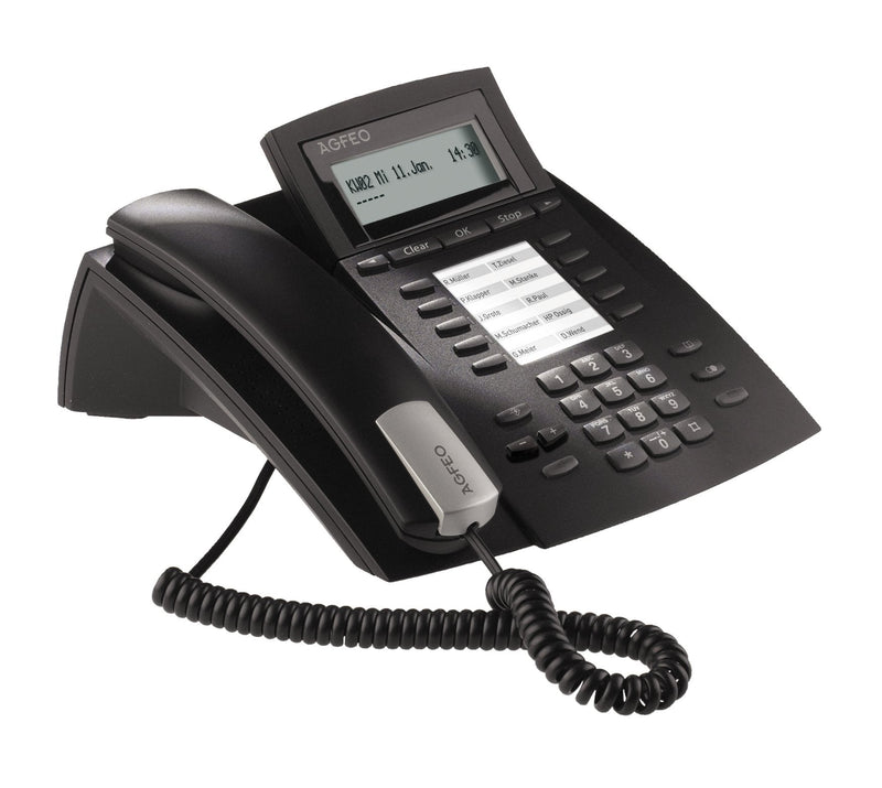 Agfeo St 22 Phone IP Black Terminal With Connection Cable 2 Líneas