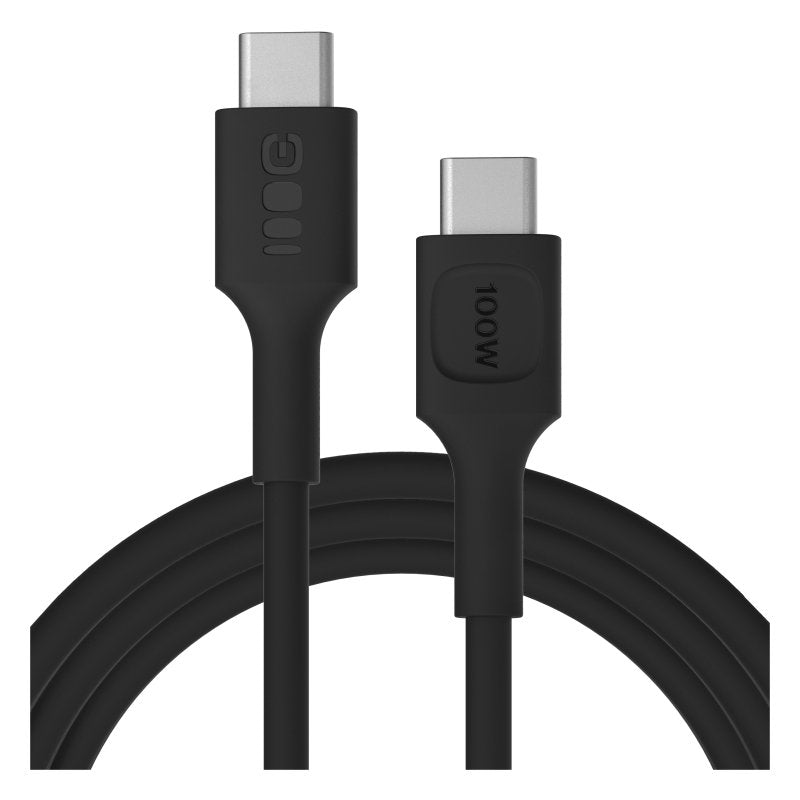 Green Cell USB-C To USB-C Cable Powerflex 100W 2M Black - Silicone