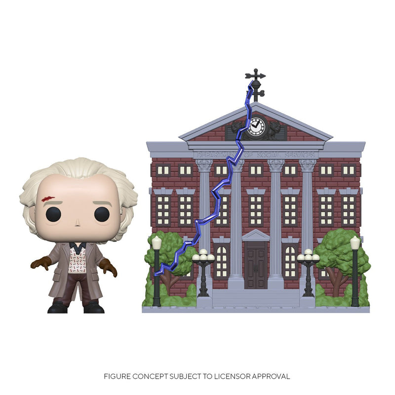 Figure Pop Back To The Future Doc With Clock Tower