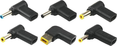 Xilence Puntas Adaptadoras XM022, 6 Pieces Negras, Charger Xilence GaN USB-C XM022 — image 1