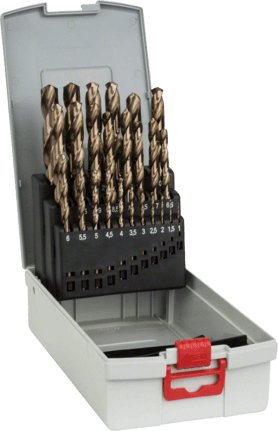 Bosch Set Of Drill Bits Probox Hss-co, 1-13MM, 135 °, 25 -